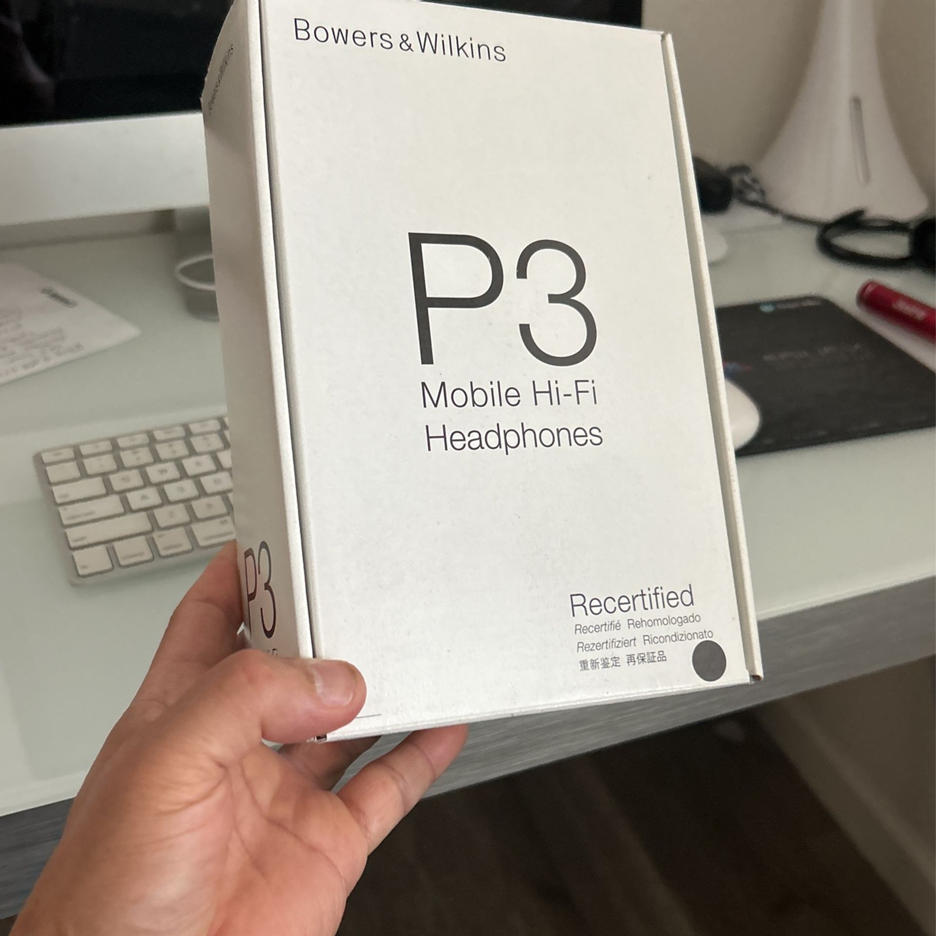 Bowers & Wilkins B&W P3 Headphone New Opened Box Never Used Bose Jbl Klipsch