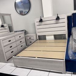 Queen Bedroom Set ✨ Platform Bed ✨ 