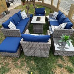 Brand New Patio Outdoor Furniture Set With Fire Pit 