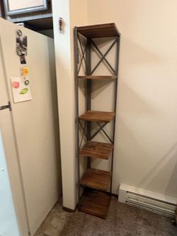 Tall Narrow Corner Shelf