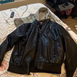 unisex leather jacket