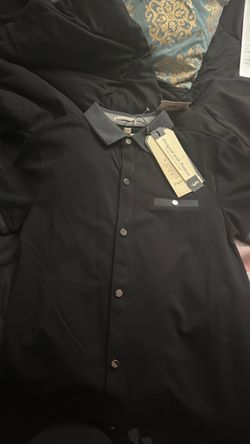 Black Button-Up Shirt with Tags size S