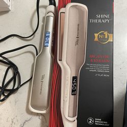 Remington Shine Therapy 2 inch Hair Straightener Iron, Flat Iron for Hair 