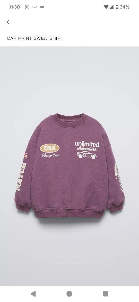ZARA kids sweatshirt