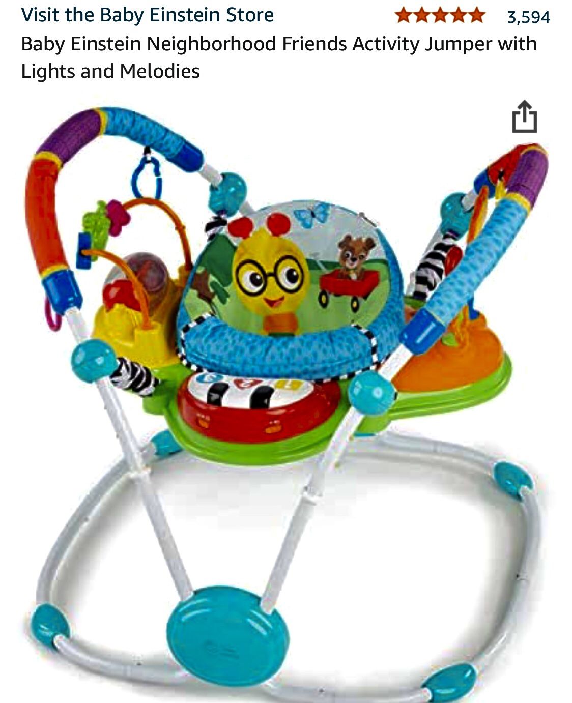 Baby Einstein Jumper With Music And Lights 