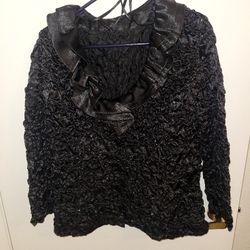 Ladies XL  Sacket  Black W/Sequins