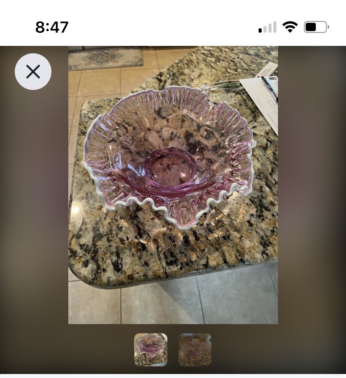 Old Beautiful Dish
