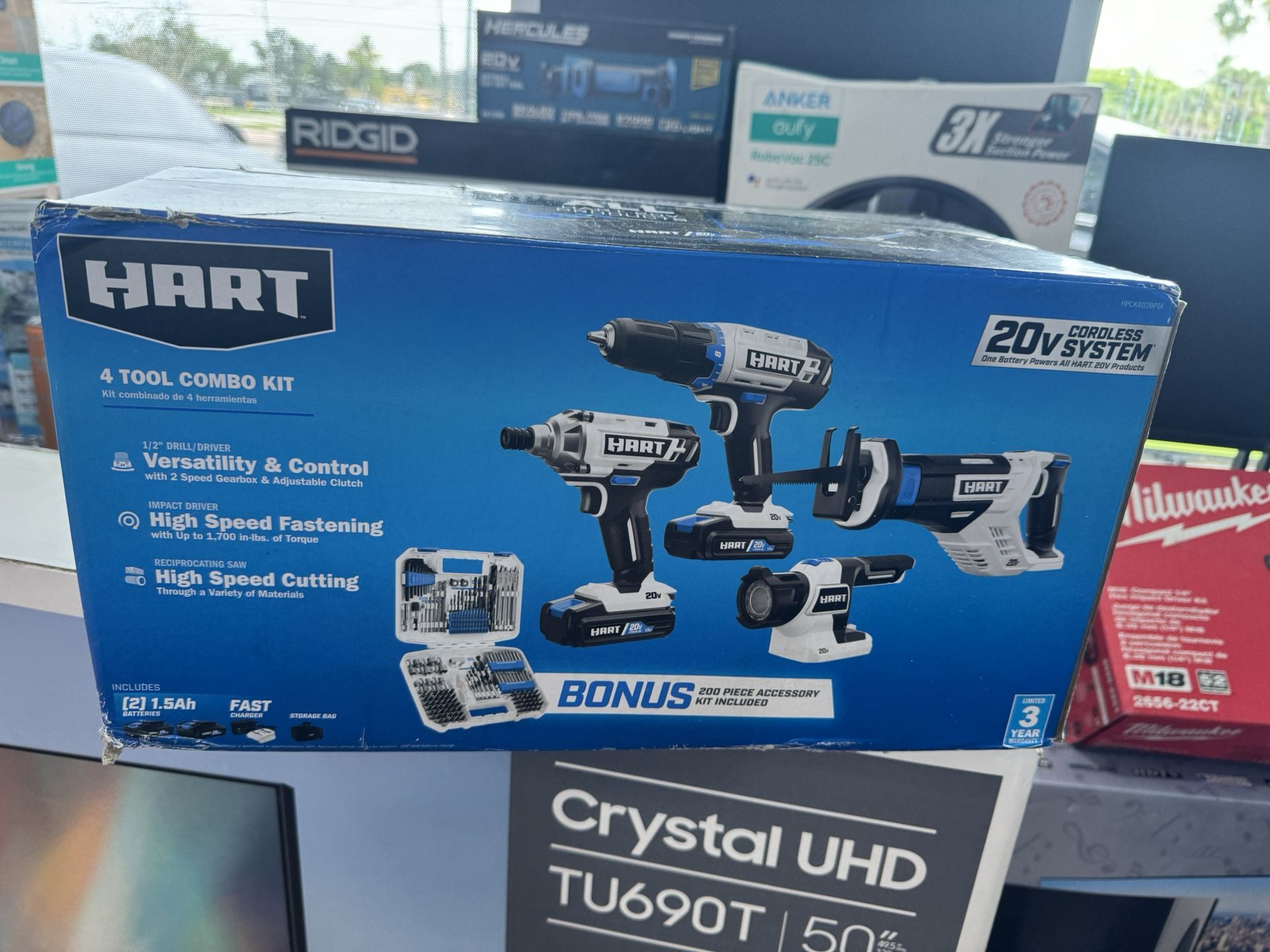 Drill Driver Hart Tools Tool Combo Hart 20v Cordless Hart Combo