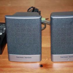 Harman Kardon HP5187-2105 SP05A04 Speakers w/ Power Adapter - Fully Functional
