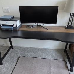 Desk with printer stand like new