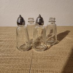 Crystal Salt & Pepper Shakers