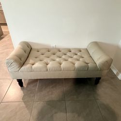 Pottery Barn Lorraine Tufted Upholstered Bench