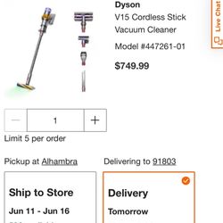 Dyson Vacuum Cleaner V15