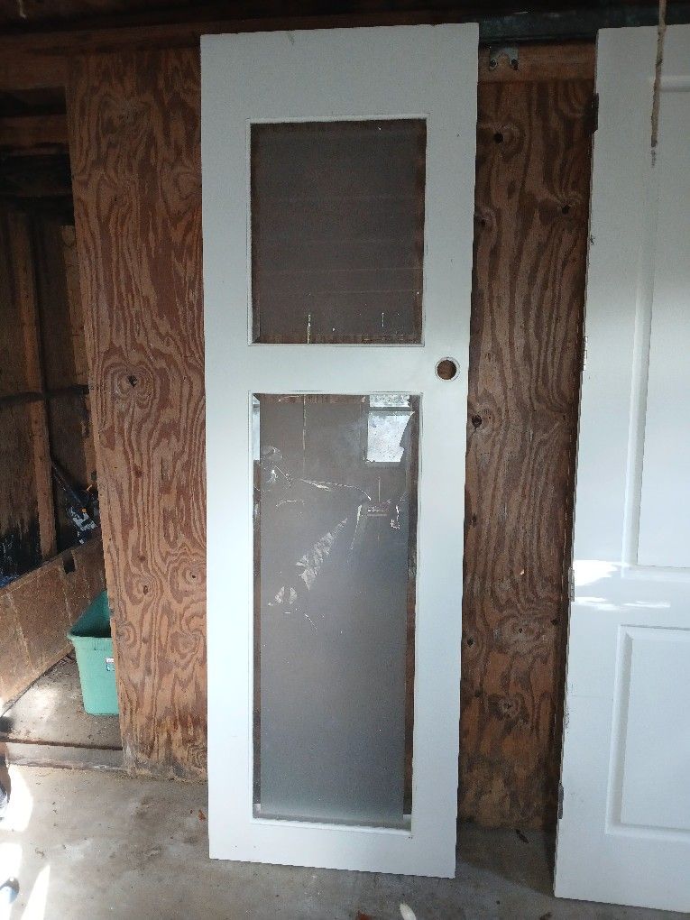 30x96 Double Glass Panel Door