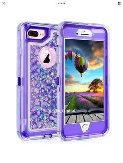 For iPhone 6 6s 7 7 plus 8 8. Plus XR XS Max Defender Liquid Glitter Case fits Otterbox Clip. Condition is New. Shipped with USPS First Class Packag