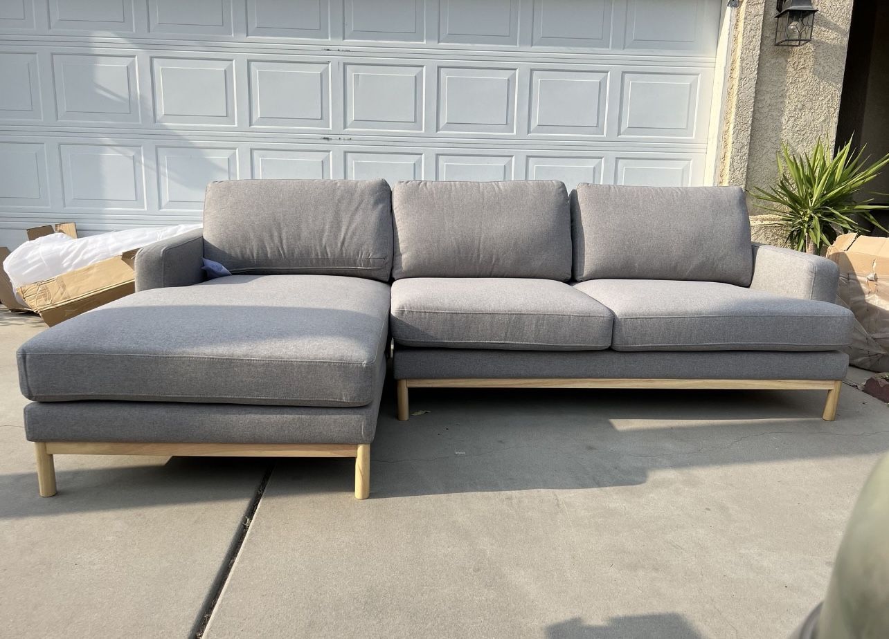 Brand New. Large Sofa Sectional. Mid Century Modern Design. $599