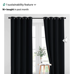Black Long Curtains