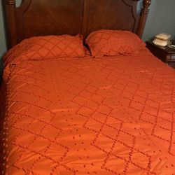 3 Piece Comforter Set - Burnt Orange