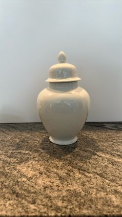 Smaller White Ginger Jar