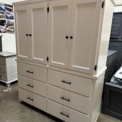 New 6 Drawer Armoire Made Out Of Pine Wood! 