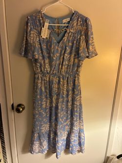 Light blue semi-formal dress