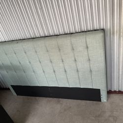 Full Size Bed Frame Set – Modern Upholstered Headboard