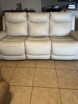 Leather White Couches