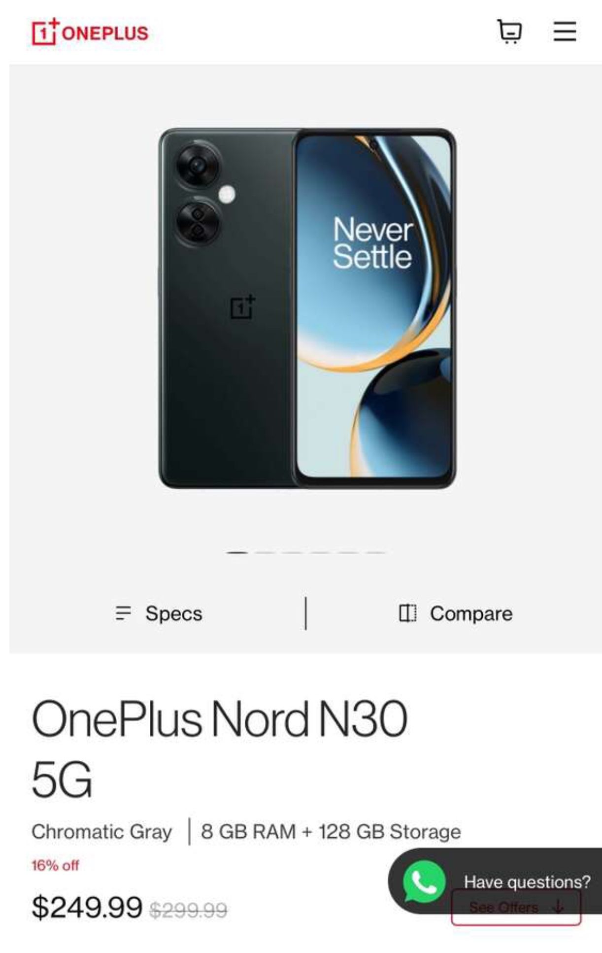 One Plus Nord 30 New In Box