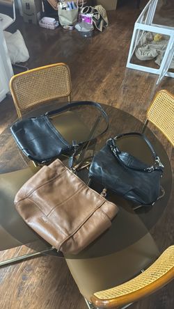 3 vintage coach purses
