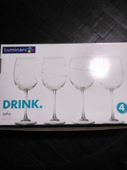 NEW!!! Luminarc Wine Glasses
