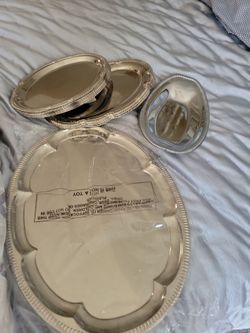 Chose of silver trays 13 in total