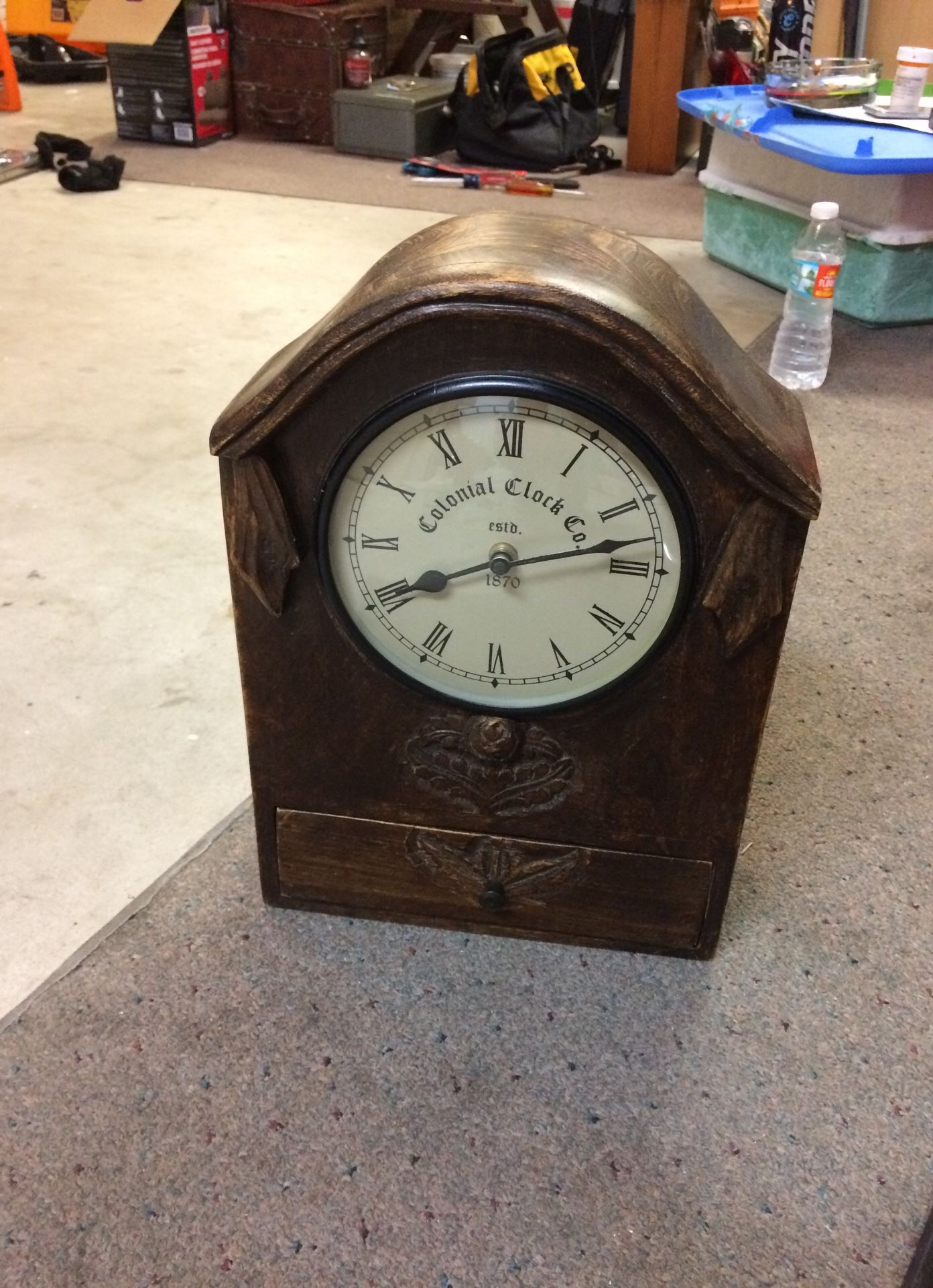 Colonial Clock Co yr of 1870 Wall clock