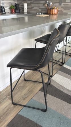Black barstools