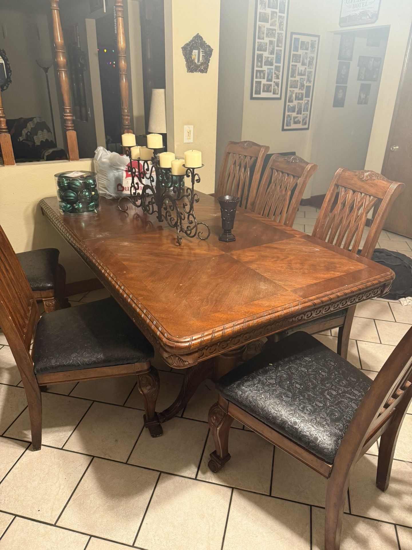 Large Wood Dining Room Table 