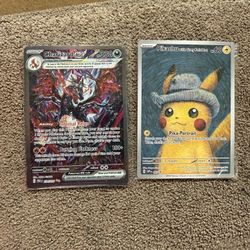 Van goh Felt Hat Pikachu And Paldean Charizard