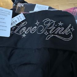 New VS leggings black w/ rhinestones