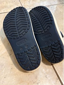 Crocs Navy Blue Crocband Platform Clogs