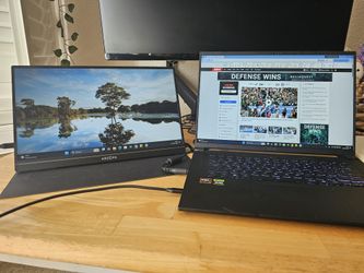 ARZOPA 15.6" Portable Monitor 1080P FHD IPS (Model S1 Table) - Like New