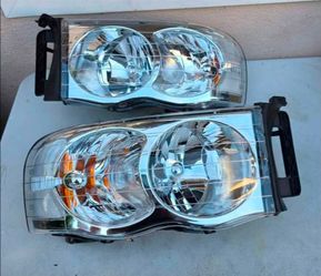 02-05 Dodge Ram Headlights Luces Micas Calaveras Faros Faroles Focos Headlamps