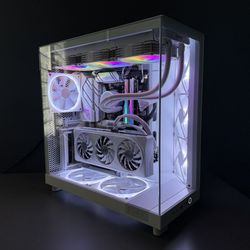 All White RTX 4060 Gaming PC | Ryzen 7 7700X | 32GB DDR5 | 1TB Gen4 NVMe | AM5