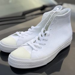 Converse chuck Taylor All Star Flyknit high-top sneakers in white