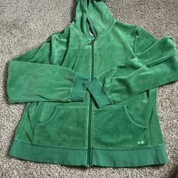 Very Cute Green Sweater Zip Up 
