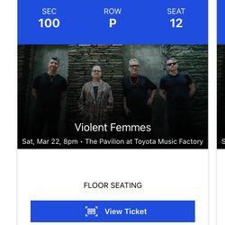 Violent Femmes Tickets 3/22/25 Dallas