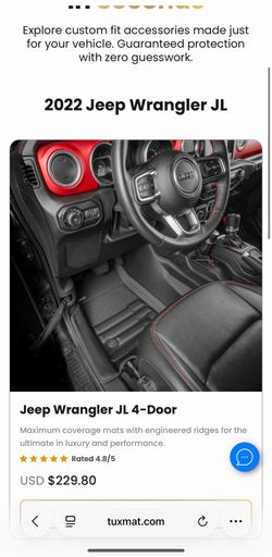 TuxMat for 2022 Jeep Wrangler