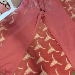 FB County Pink Sweats w/ Rhinestones Size Small