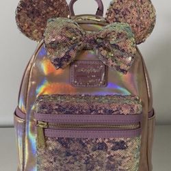 Loungefly Disney Parks 50th Anniversary EARidescent Iridescent Backpack