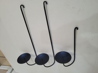 Three-Arm Wall-Mounted Candle Holder