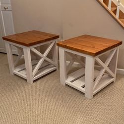 Rustic End Tables