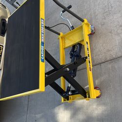 mesa hidráulica capacidad para 500libras