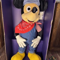 Disney Vault Engineer Mickey Mouse Plush 36in Just Play 2021 Limited Edition NEW